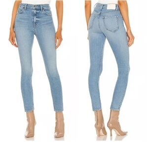 GRLFRND The Kendall Blue High Rise Stretchy Skinny Jeans From Revolve W26/L28